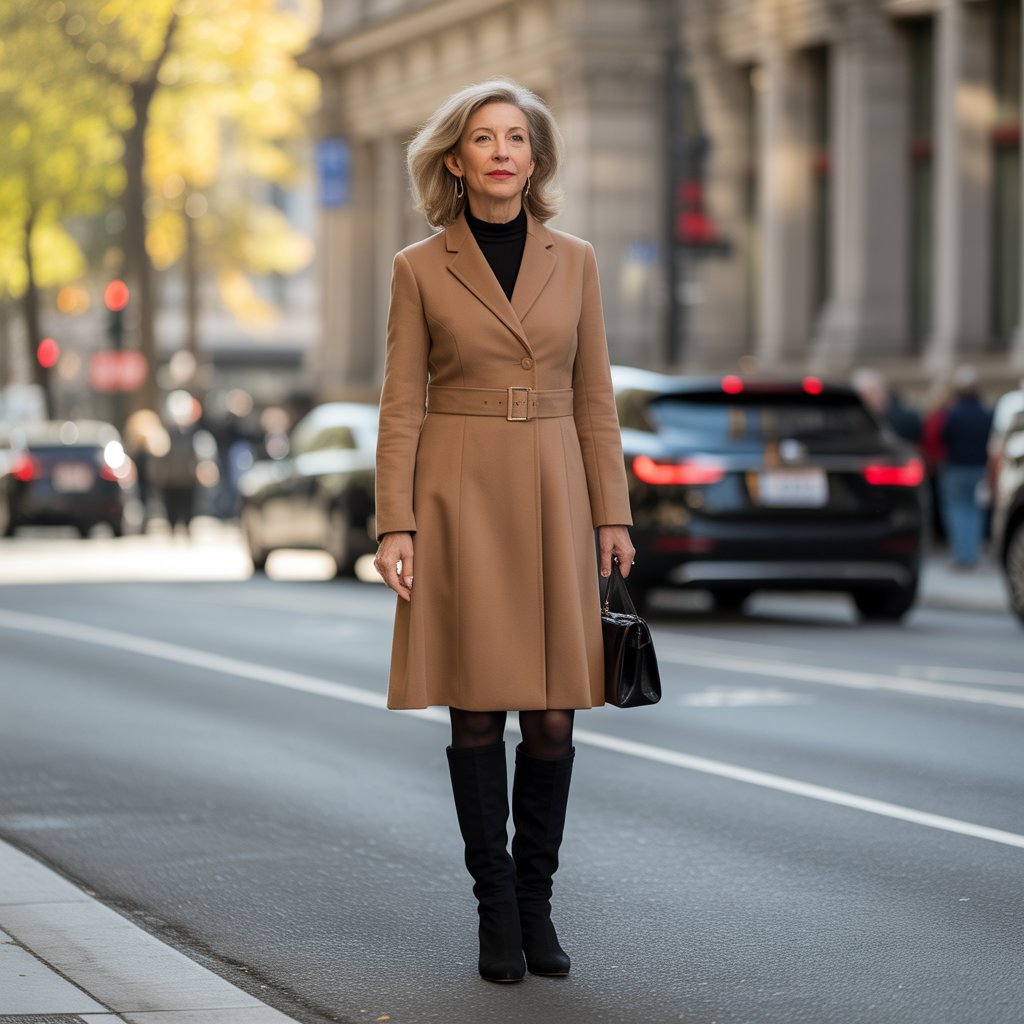 11. Belted Coat Dress
