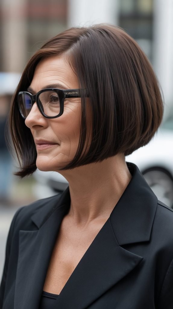 Sleek Angled Bob