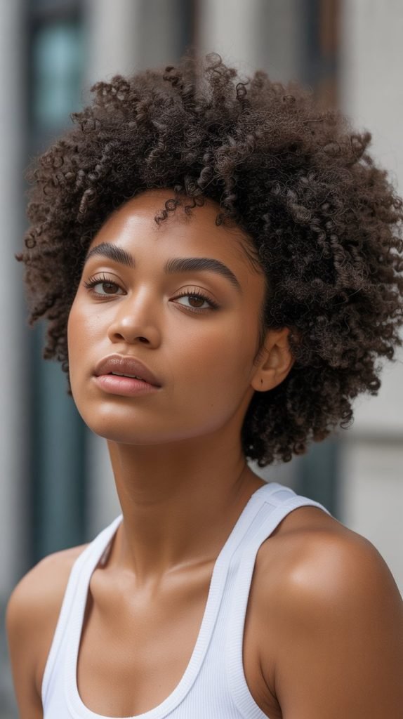  Defined Afro with Pick Out