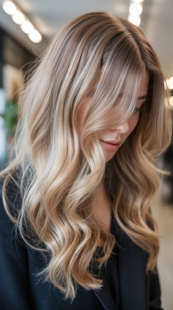 25. Blonde Balayage with Lowlights