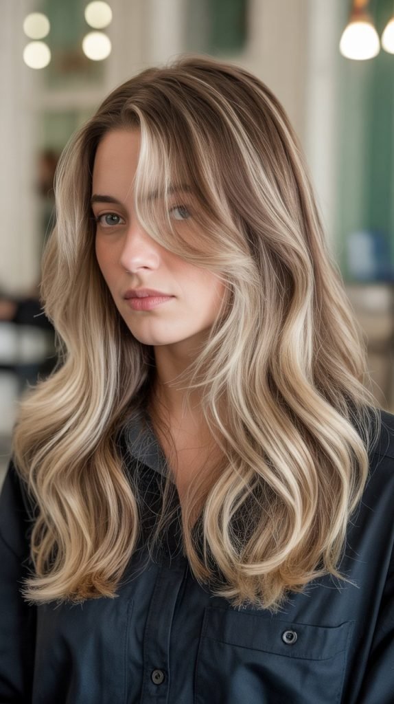 29. Blonde Highlights with Toner Variation