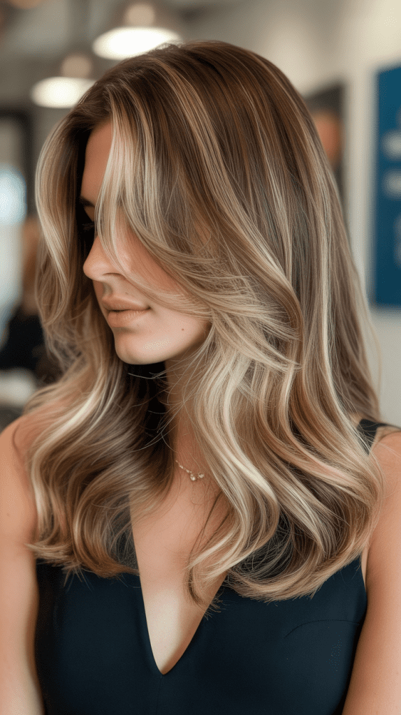 Blonde Balayage with Lowlights