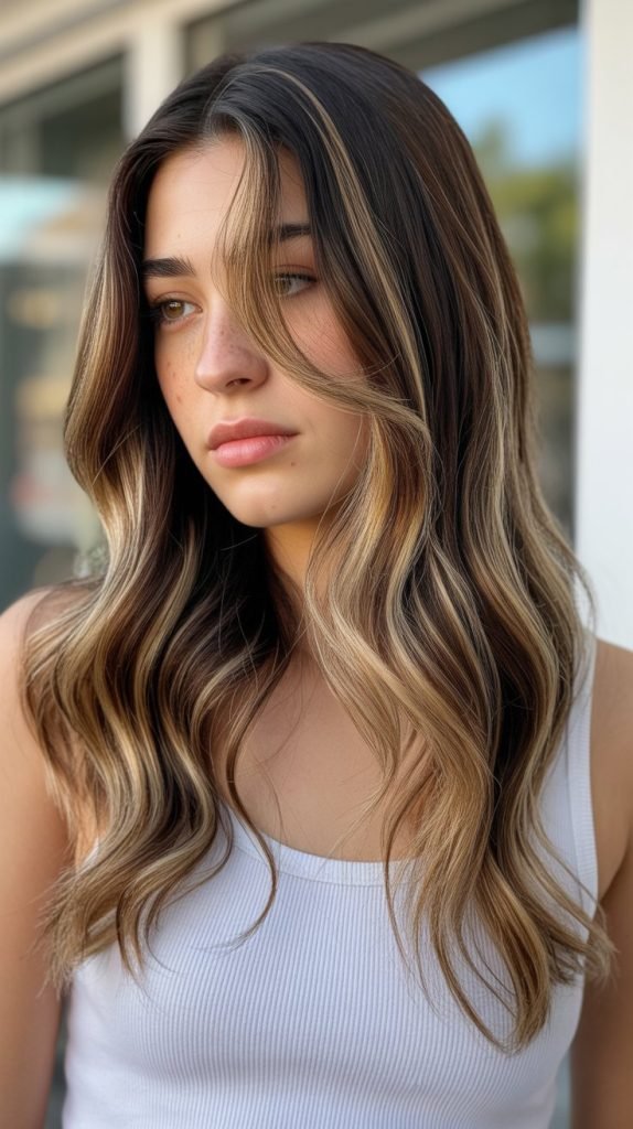 24. Caramel and Blonde Balayage