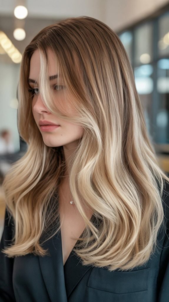 22. Champagne Blonde Balayage