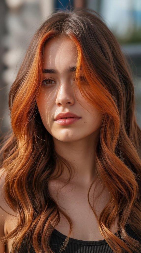 18. Copper-Blonde Highlights for Warmth