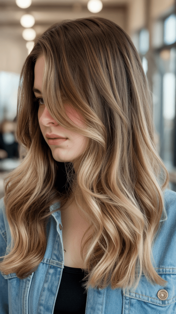 Reverse Balayage on Brown Hair