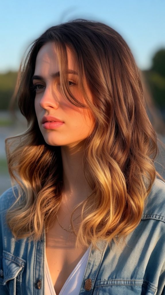29. Sunset Blonde Balayage