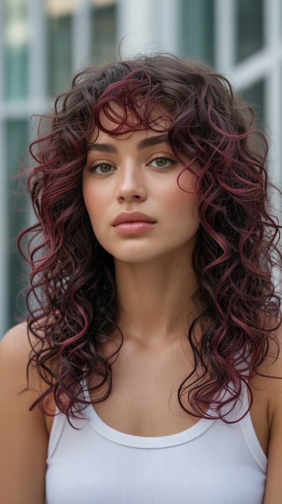 11. Burgundy Lowlights for Depth