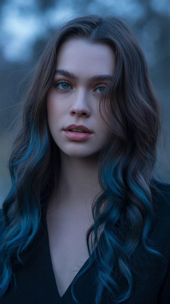 Midnight Brunette with Blue Undertones