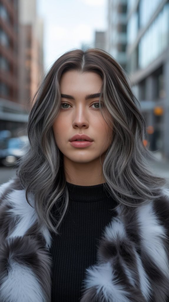 Steel Brunette with Silver Accents