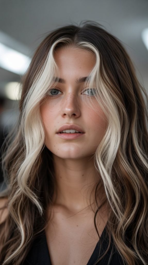 4. Platinum Blonde Face-Framing Balayage