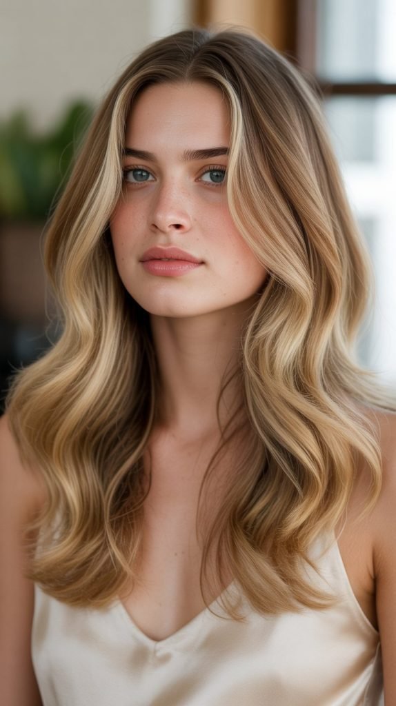 4. Buttery Blonde Highlights with Toffee Lowlights