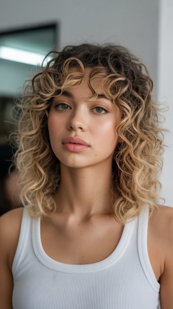 30. Natural Root with Blonde Lengths