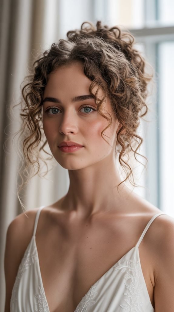 Twisted Crown Half Up Style