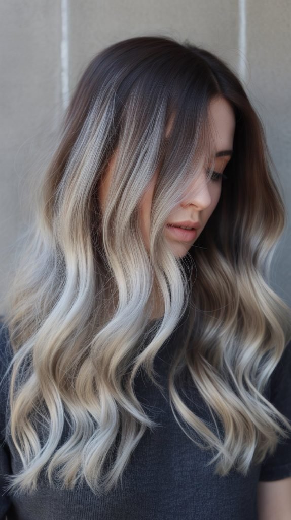 6. Ash Blonde Balayage