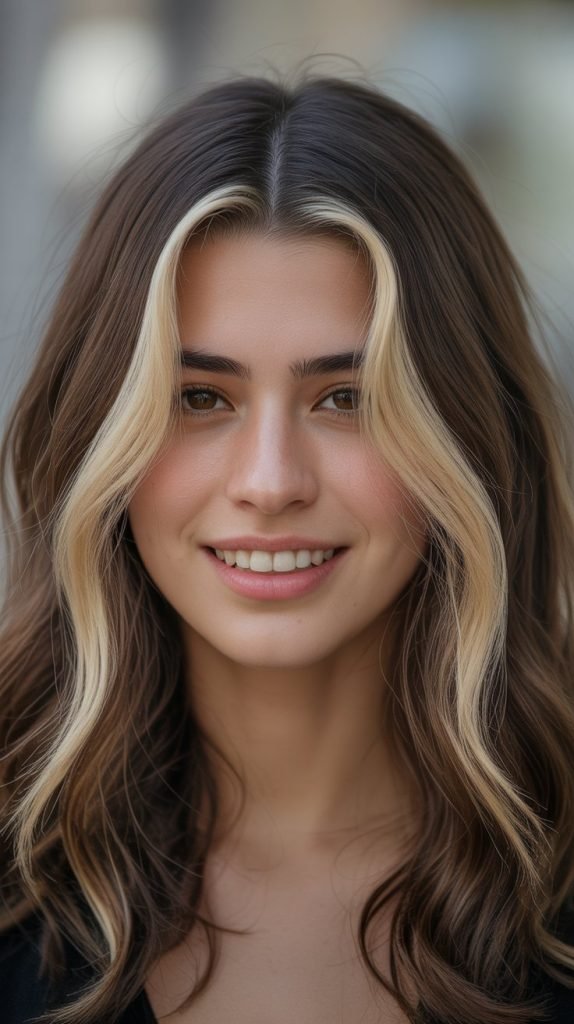 9. Face-Framing Blonde Highlights