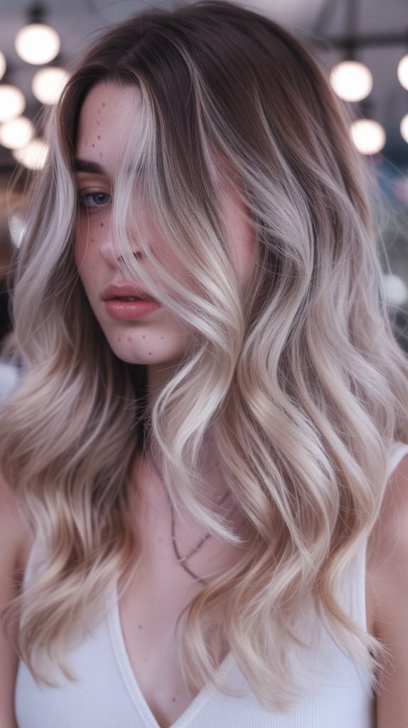 25. Pearl Blonde Balayage