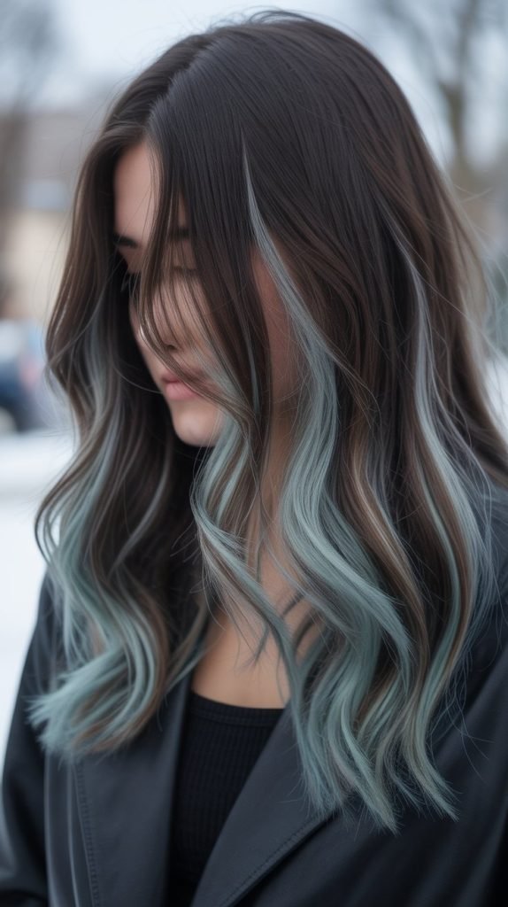 26. Ash Cyan Peekaboos