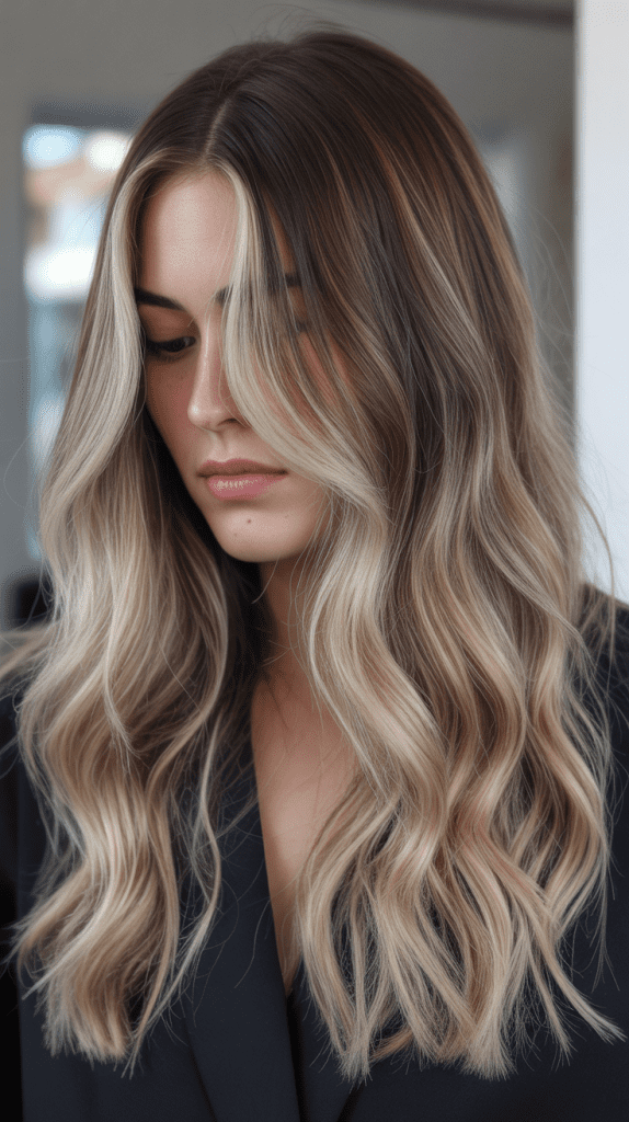 Blonde Highlights with Dark Roots