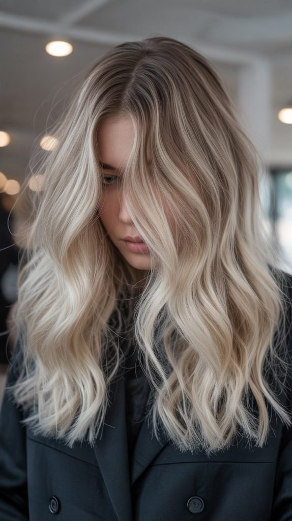 Platinum Blonde Balayage