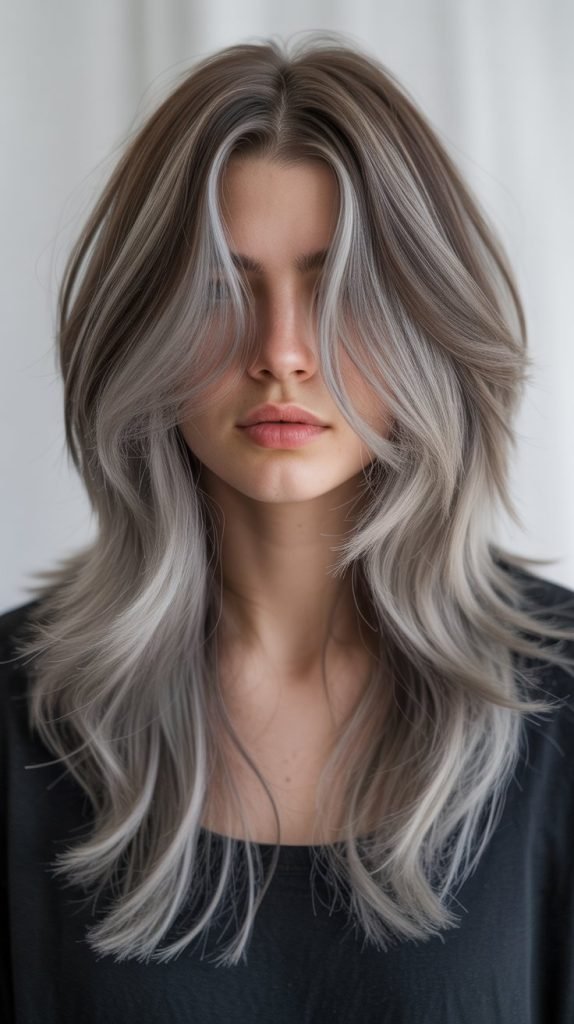 Long Hair with Disconnected Layers