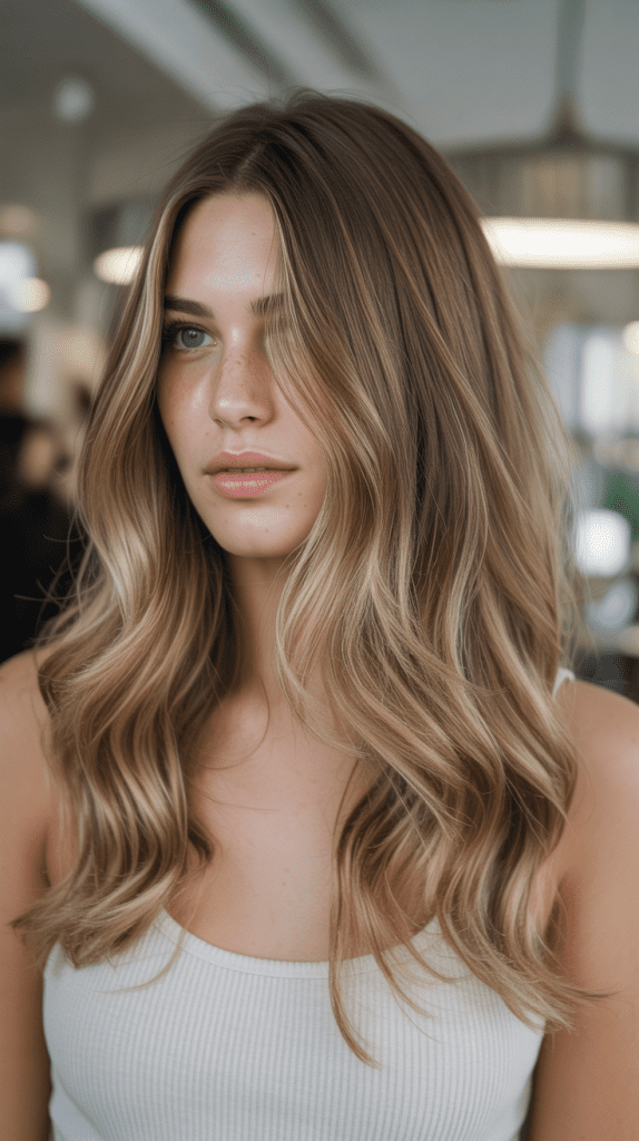 Blonde Balayage for Fine Brown Hair