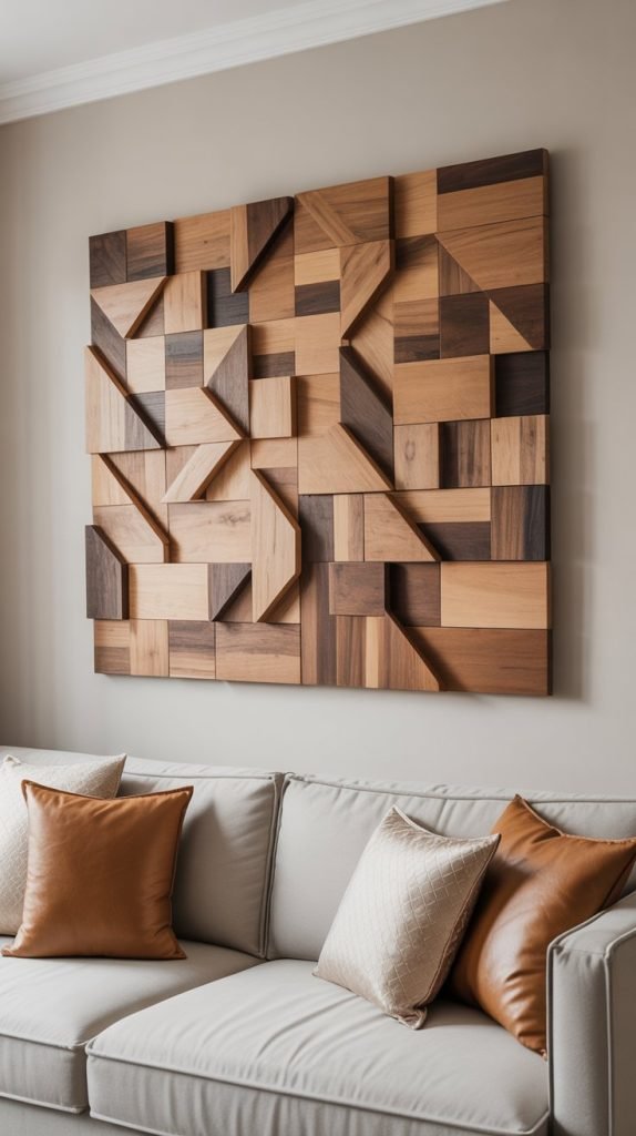 23. Wooden Wall Art and Decor
