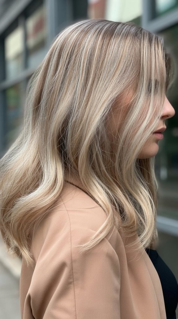 20. Beige Blonde Highlights for Neutral Beauty