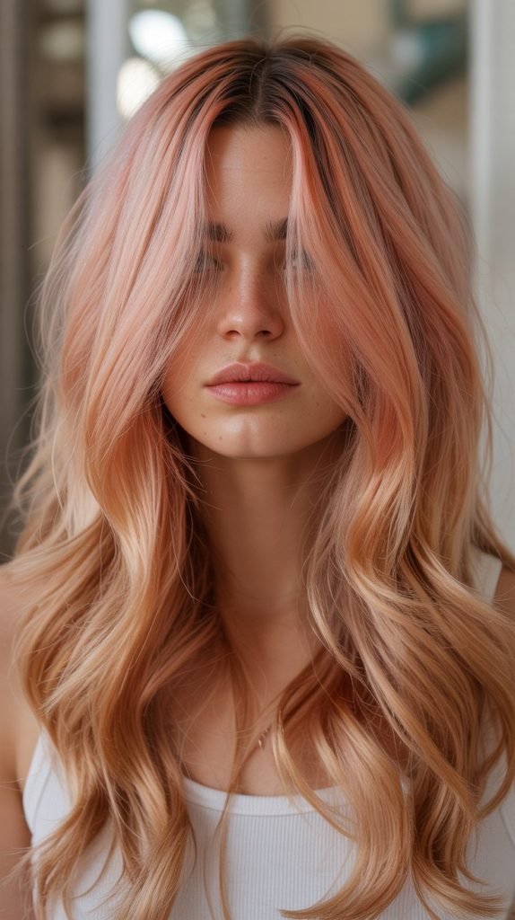 19. Strawberry Blonde Highlights for Unique Appeal