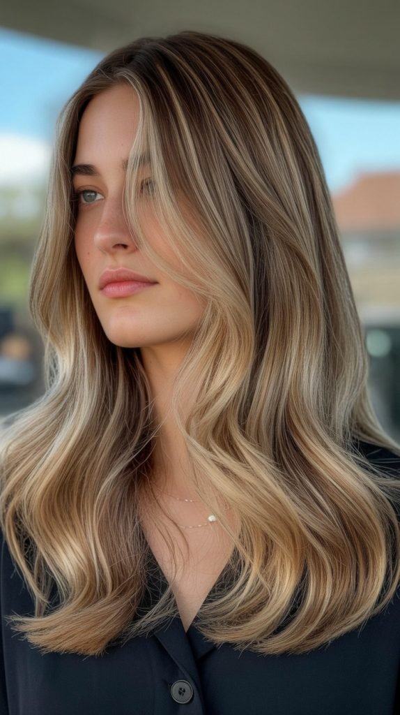 18. Chunky Blonde Streaks (90s Inspired)