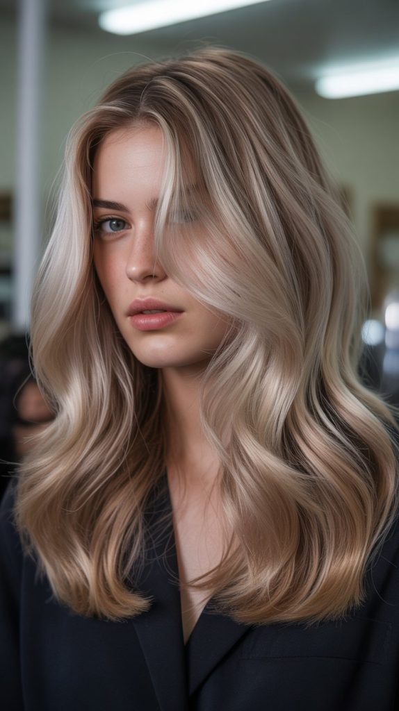 5. Champagne Blonde Highlights