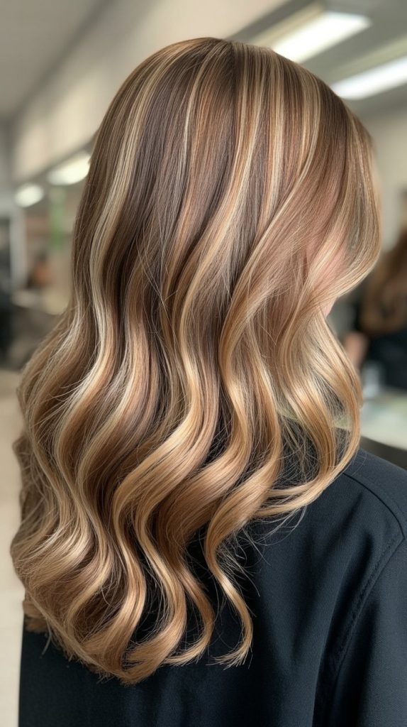 16. Toffee Blonde Foil Highlights