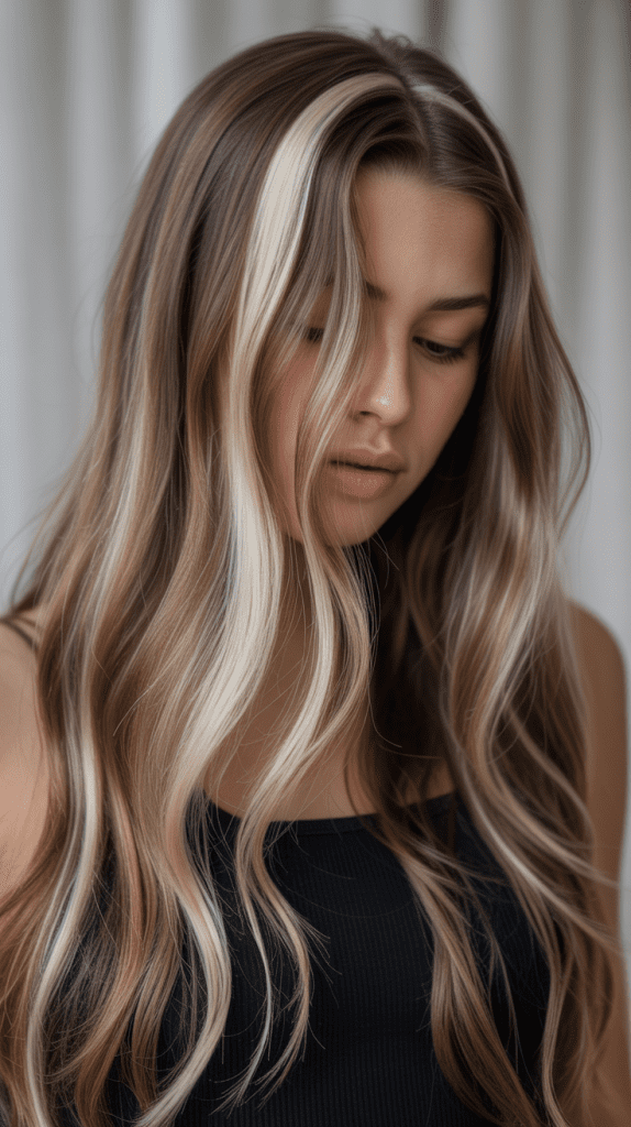 Ribbons of Blonde Through Brown