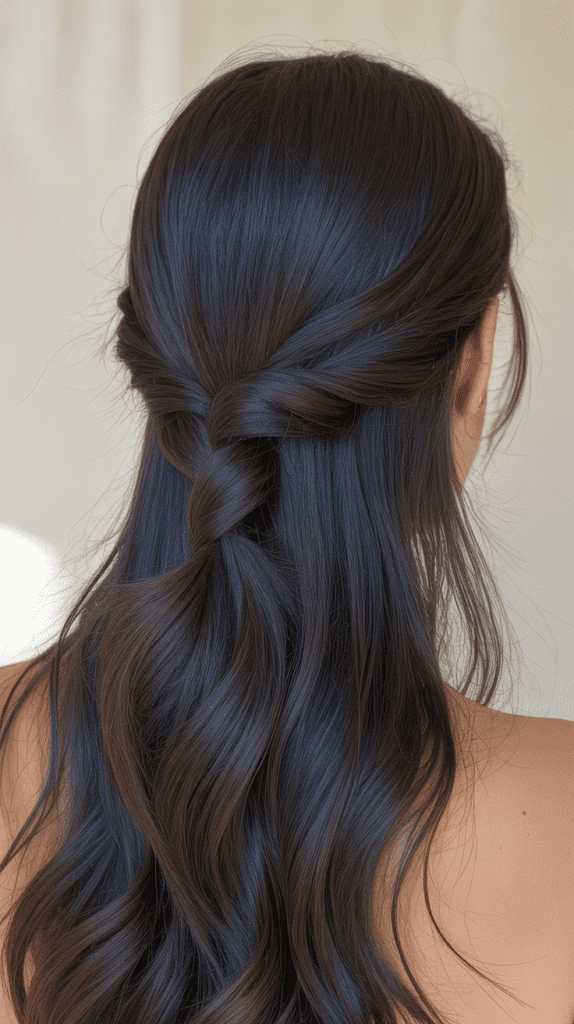 Twisted Half-Up Style