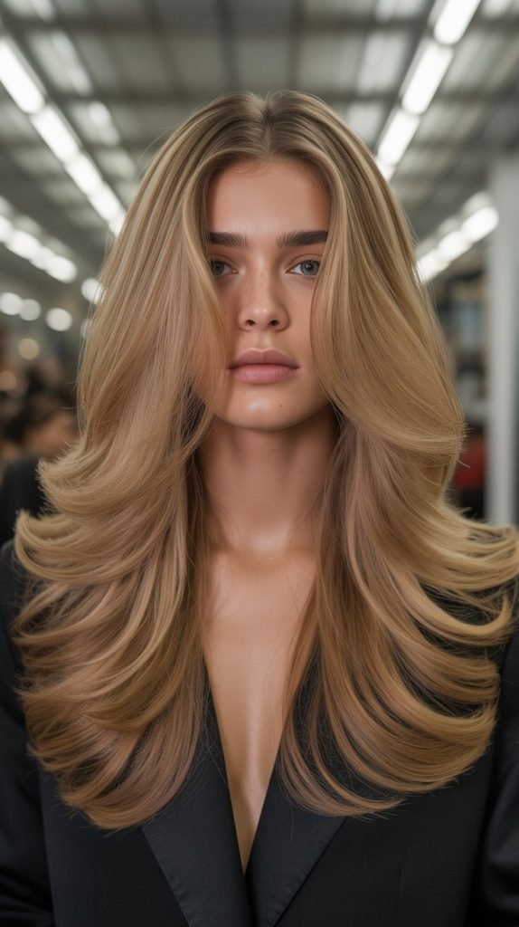 Long Hair with Volume Layers