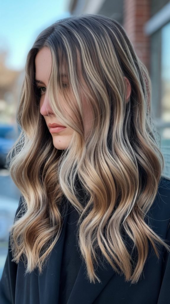 7. Ash-Blonde Babylights with Lowlights