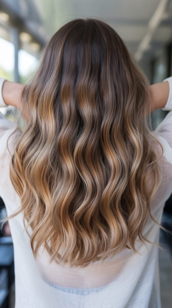 30. Textured Balayage on Waves