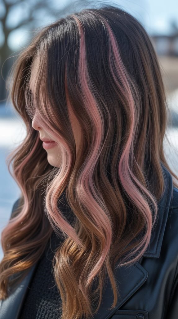 2. Ash Rose Gold Peekaboos