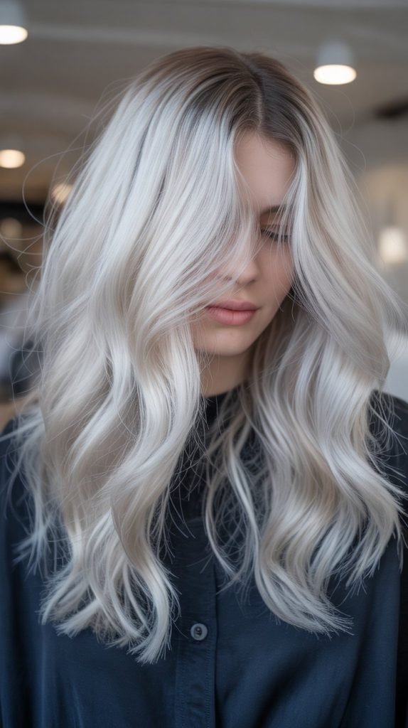 2. Platinum Blonde Balayage