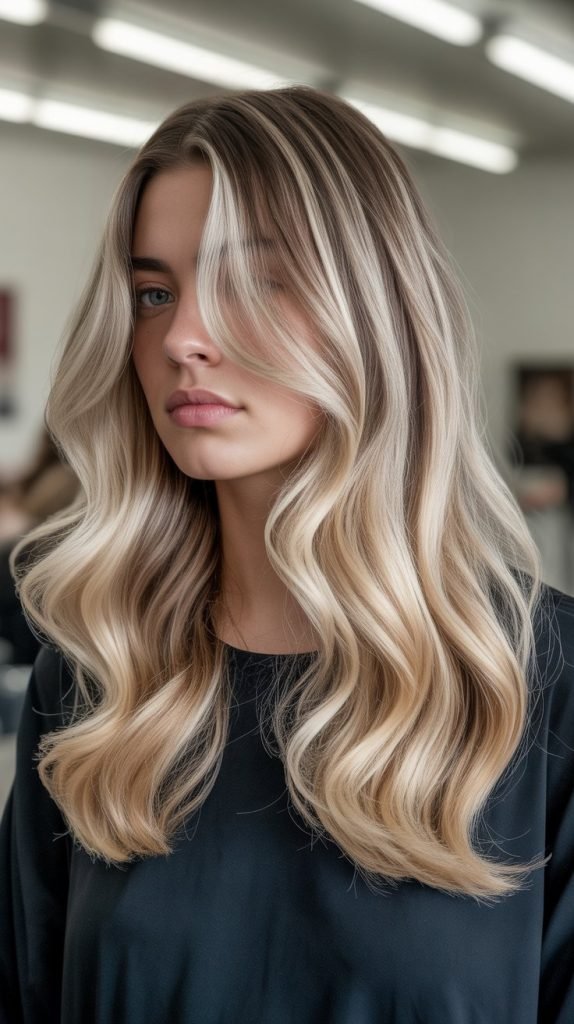30. Ribbon Blonde Balayage
