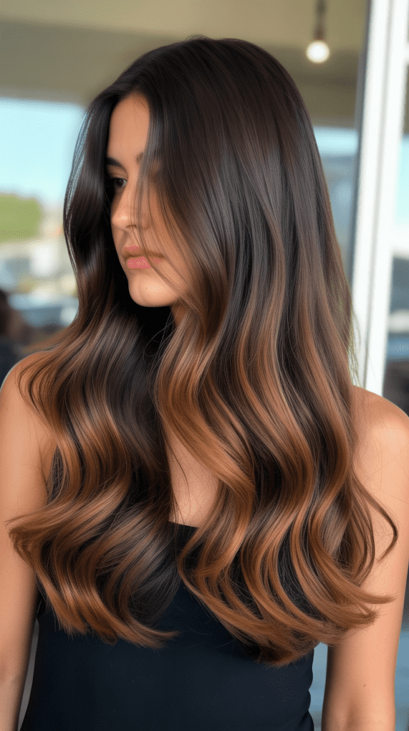 Rich Brown with Caramel Ombré