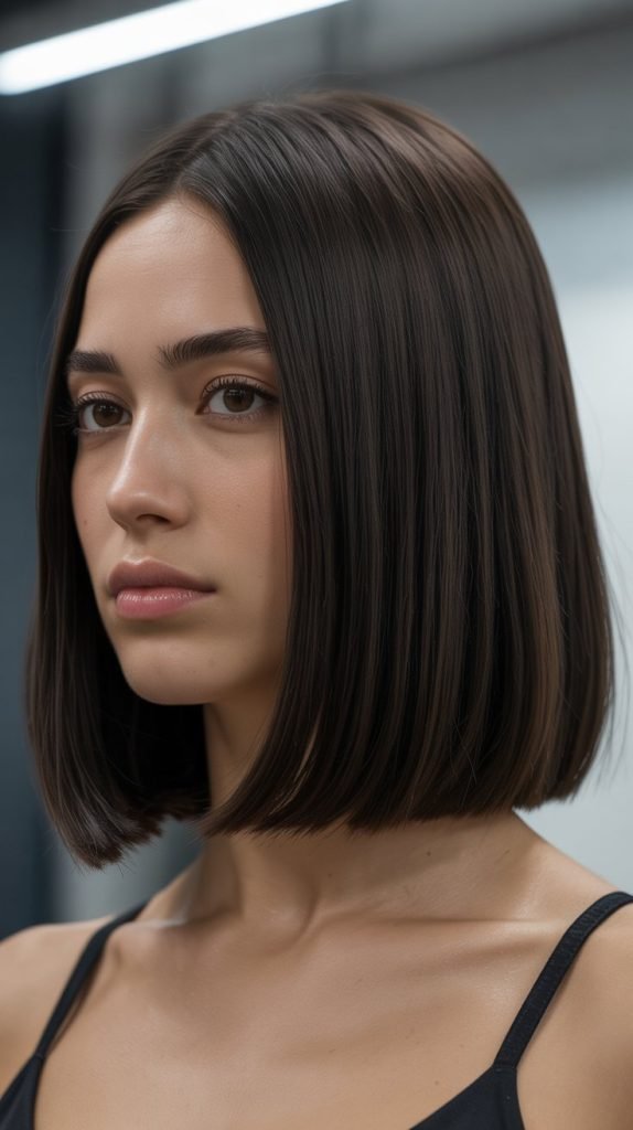 10. Sleek Straight Long Bob