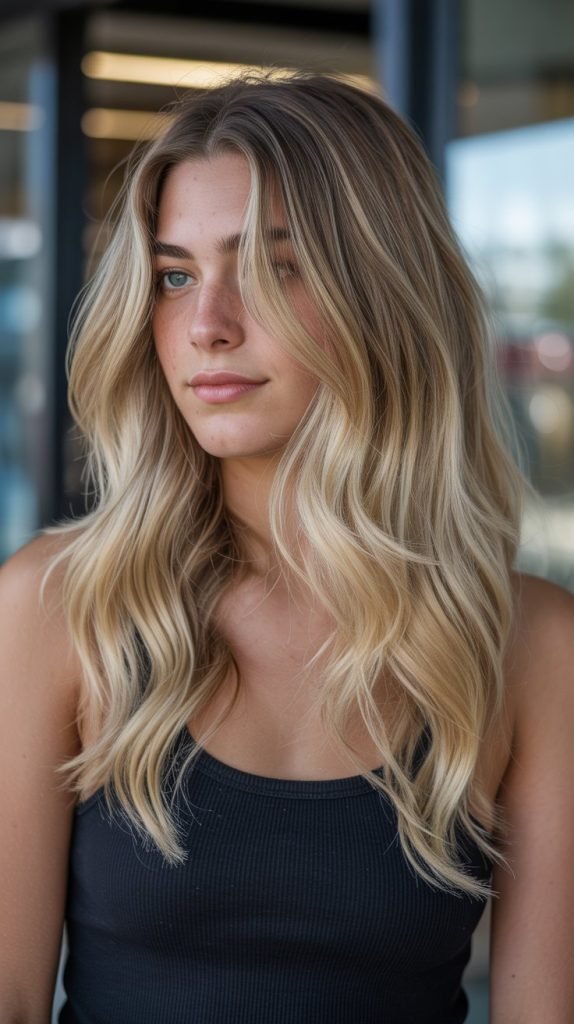 7. Sandy Blonde Balayage