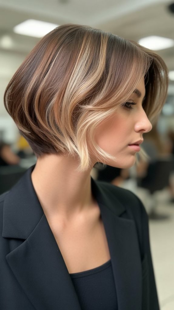 33. Blonde Balayage on Short Hair