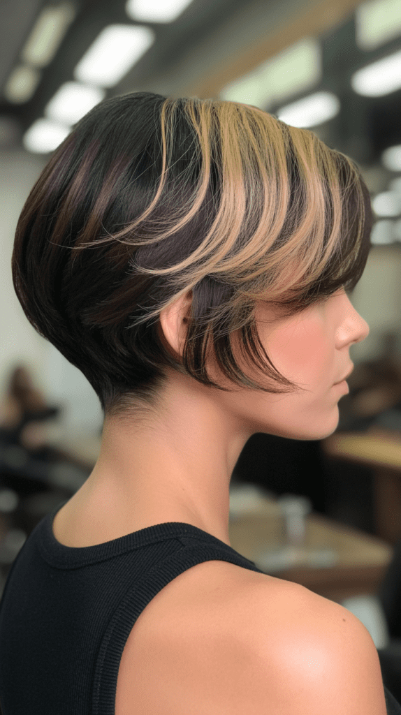 Blonde Highlights for Short Dark Hair