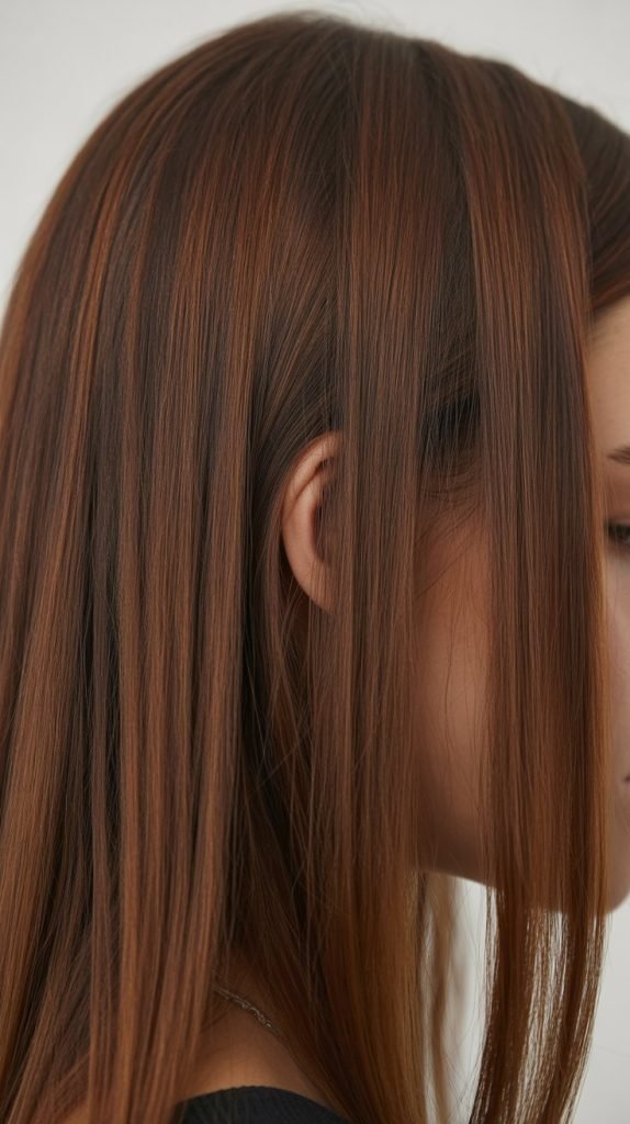  Caramel Highlights with Purple Toning