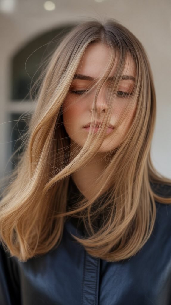 Long Hair with Swoopy Layers