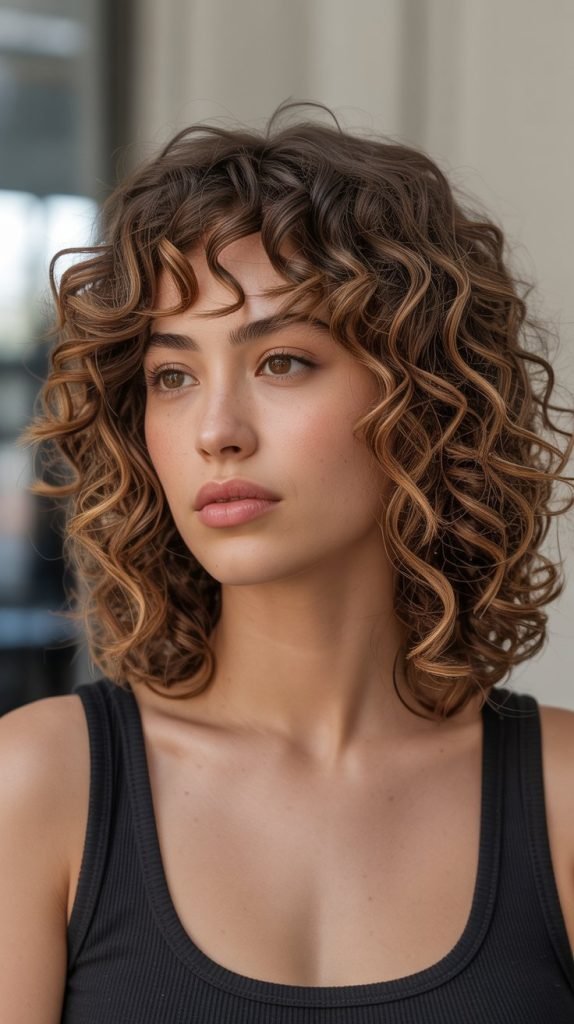 21. Curly Long Bob