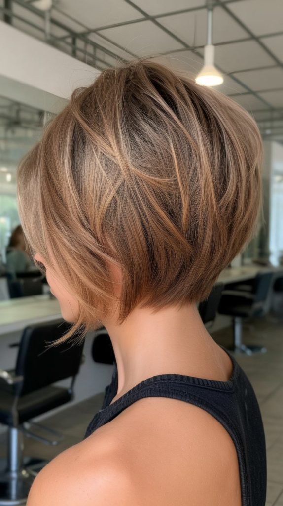 Choppy Bob with Stacked Nape
