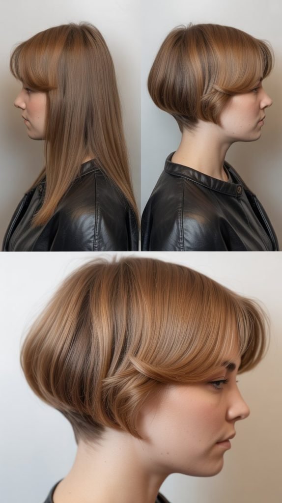 Transitioning to a Stacked Bob from Longer Hair